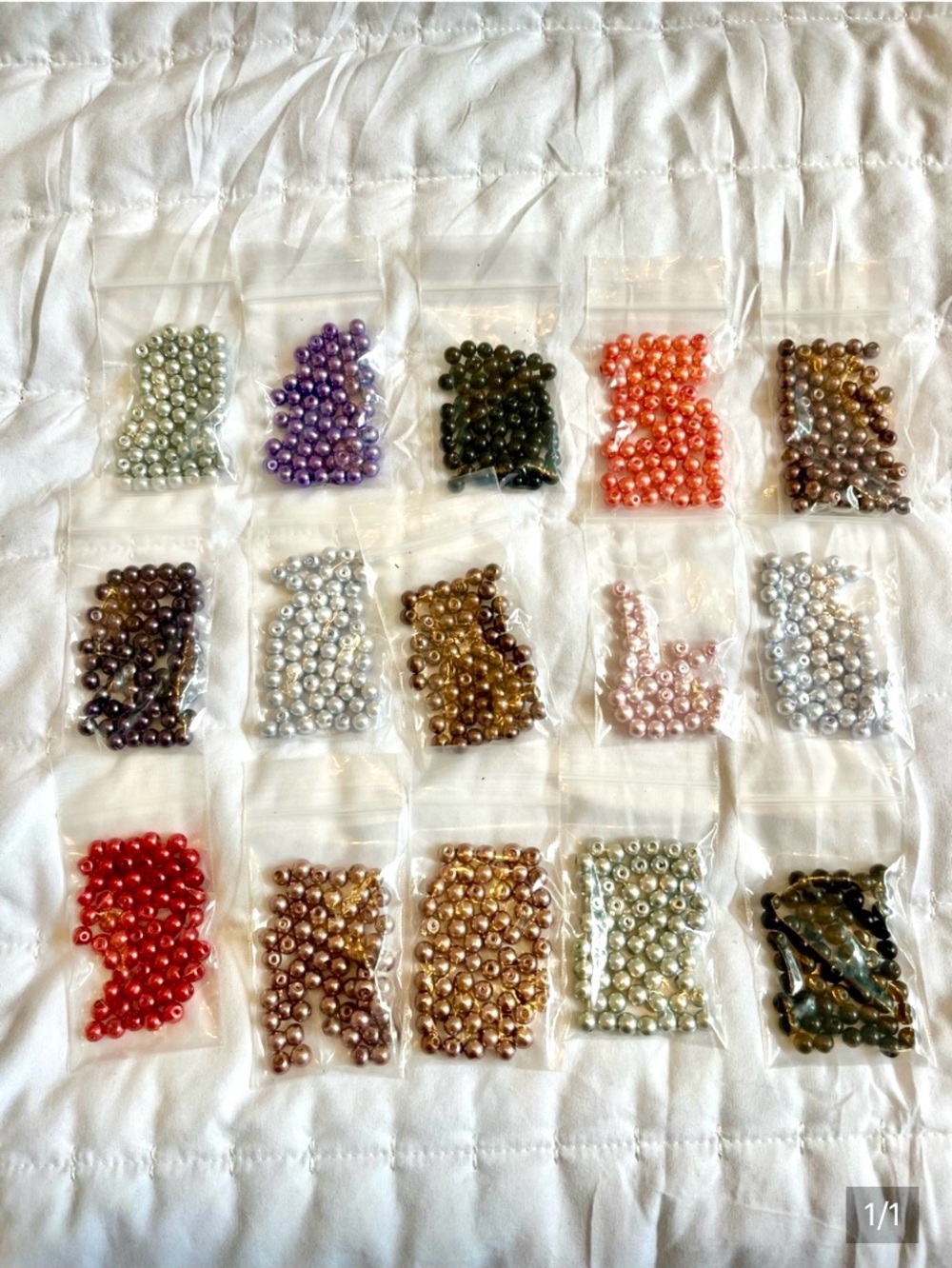 Faux Pearl Beads - Assorted Colours